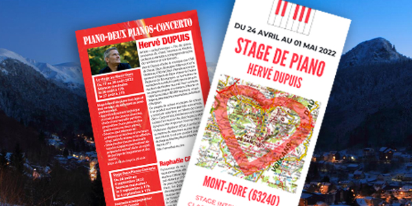 STAGES PIANO & DEUX PIANOS-CONCERTO 2022 – Hervé Dupuis